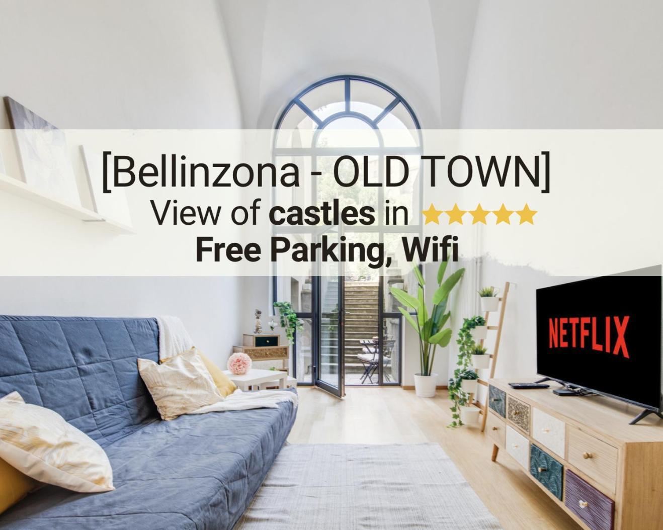 Apartmán Bellinzona-Centro Storico Vista Castelli A ☆☆☆☆☆ Exteriér fotografie